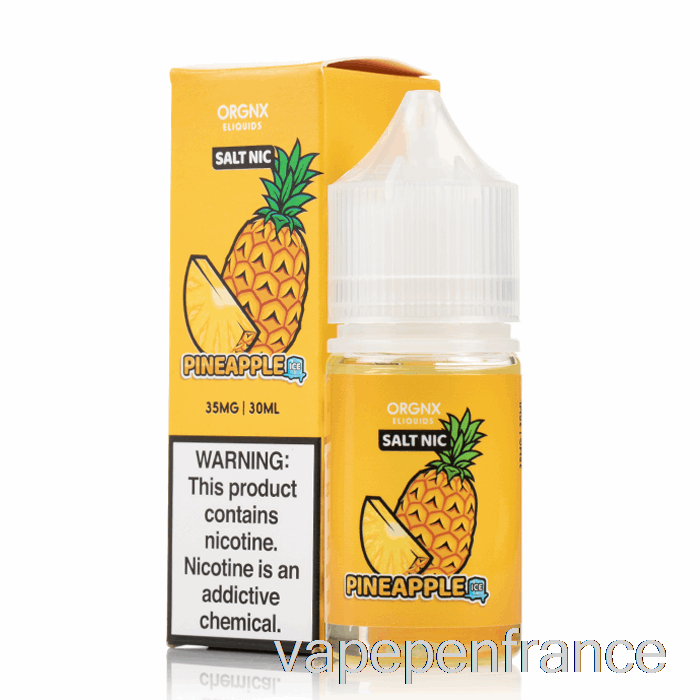 Sels D'ananas Glacés - E-liquide Orgnx - 30 Ml 50 Mg Stylo Vape